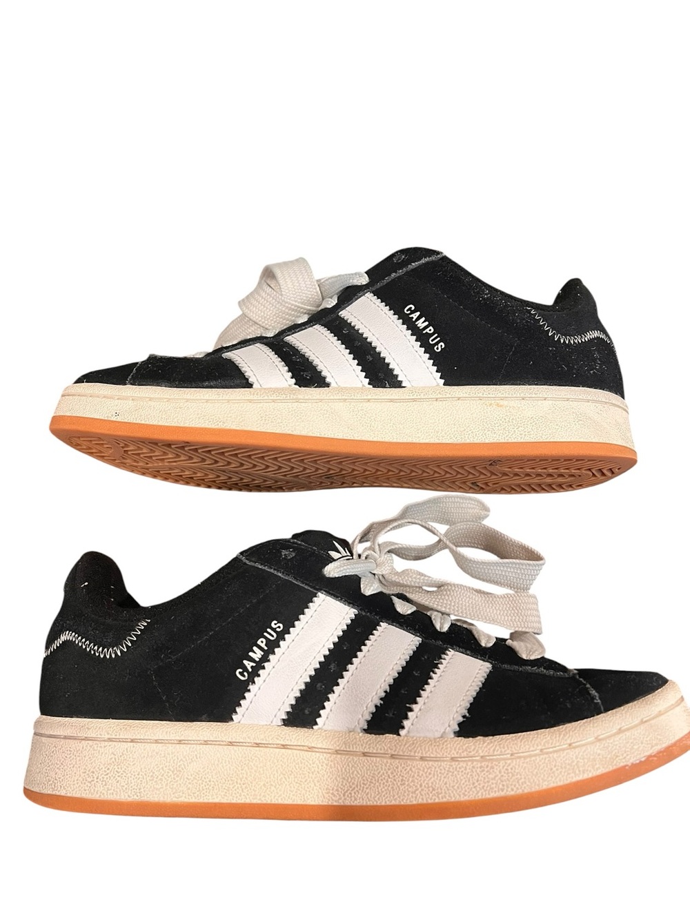 Adidas  Campus Black & White Low-Top Sneakers